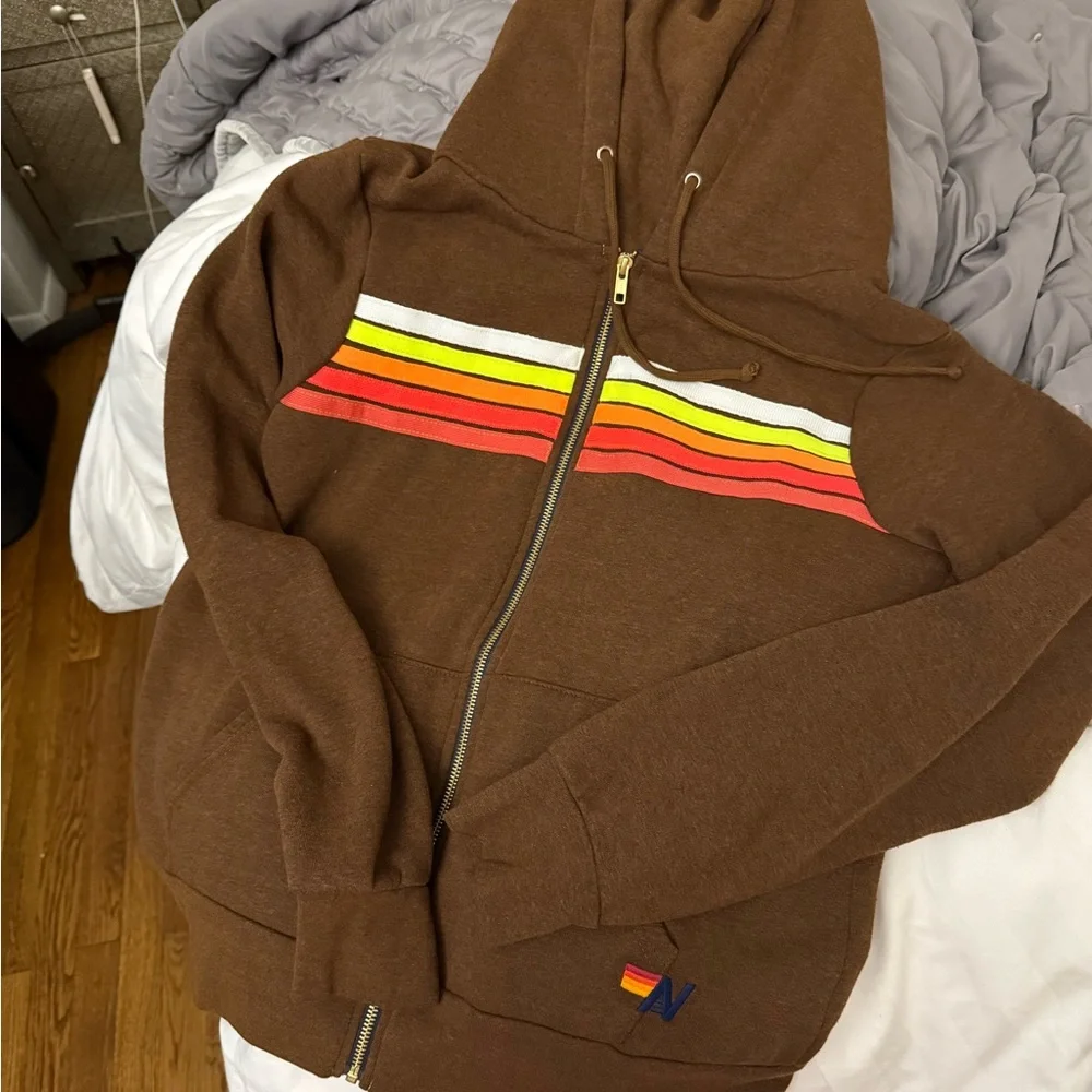 Aviator Nation Hoodie New Without Tags Medium 
brown Neon - Picture 10 of 12
